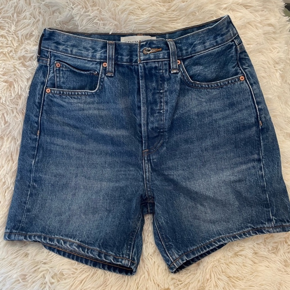 Aritzia Denim Forum The Joni Mid Length Shorts